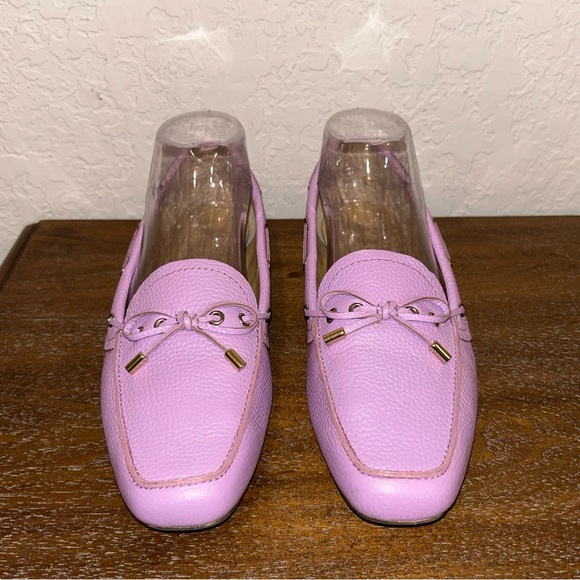 Talbots Becca Tie Soft Pebble Leather Slip On  Loafer Shoes - Picture 4 of 8